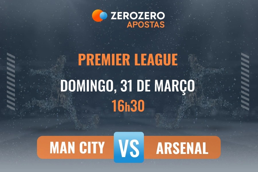 Odds e prognstico Manchester City vs Arsenal  31/03/2024  Premier League  